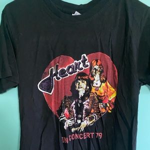 OLD SCHOOL HEART BAND TEE AND AND NANCY WILSON